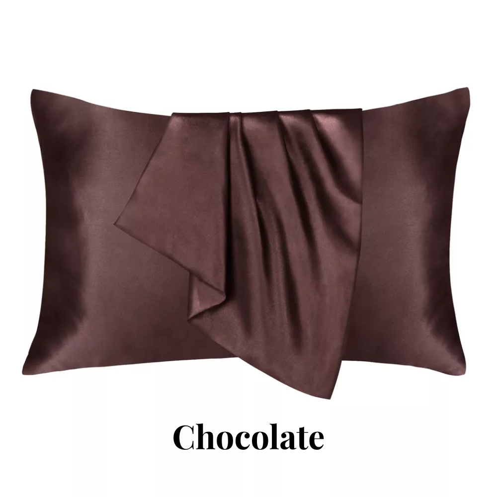 Luxury Satin Silk Pillow Cases- Set of 2